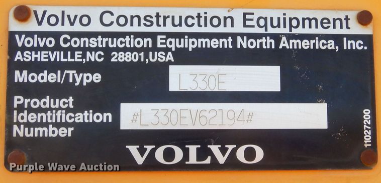 image for item MX9892 2005 Volvo L330E  wheel loader