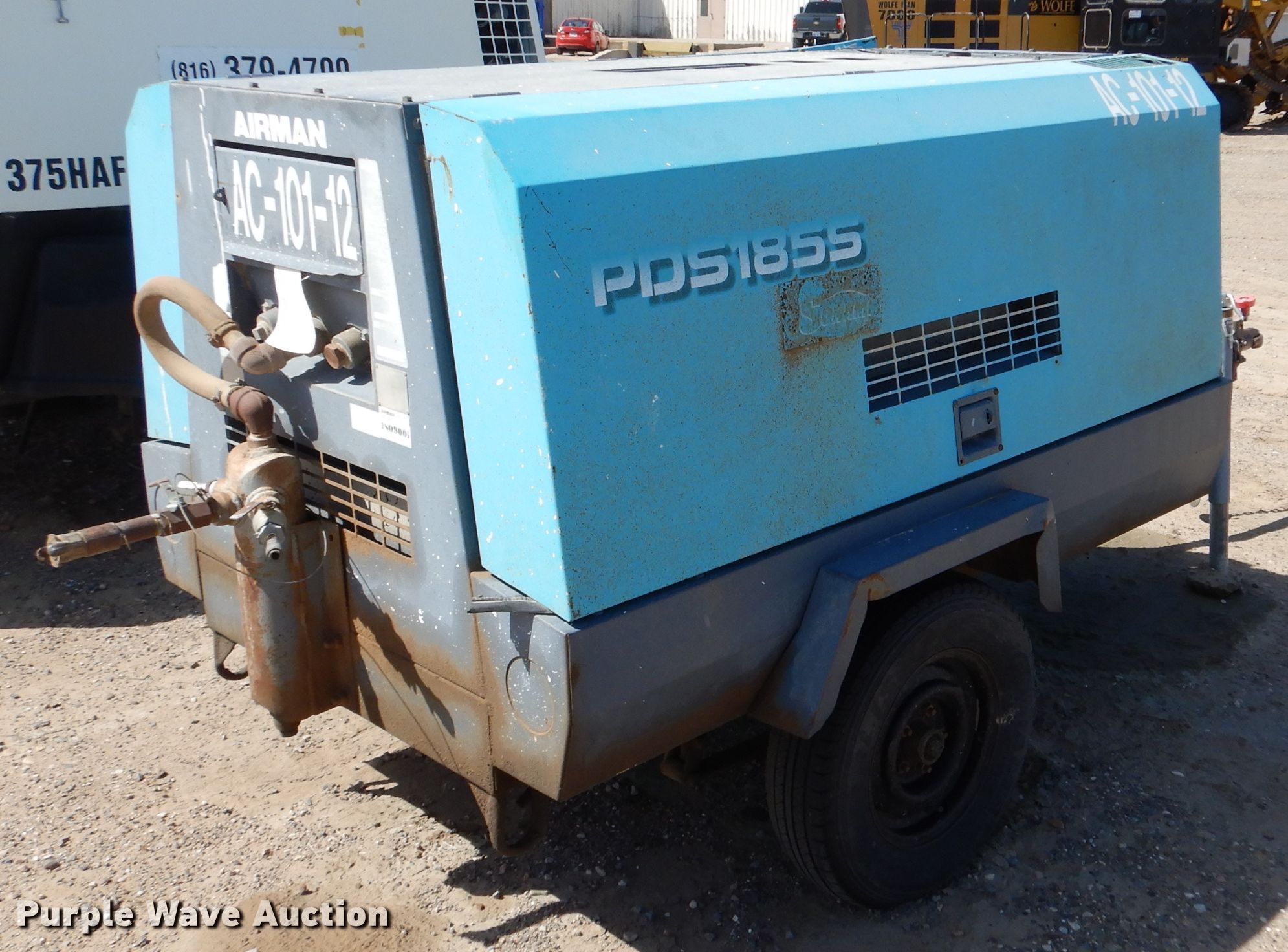 Airman PDS1855 air compressor in Ulysses, KS Item DJ7601 sold