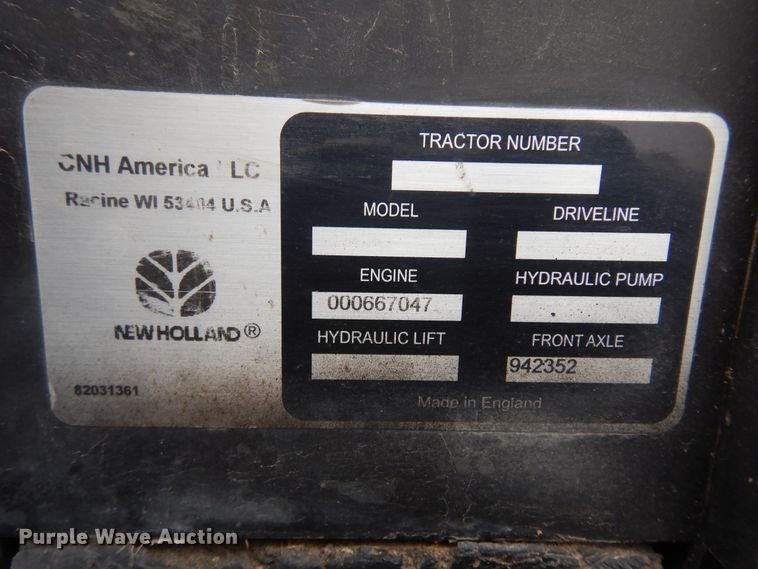 image for item DK4428 2009 New Holland T6030  MFWD tractor