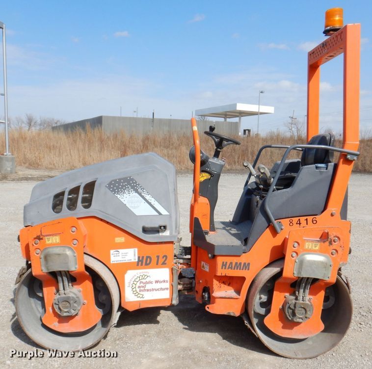image for item DM6055 2012 Hamm HD12VV  double drum vibratory roller