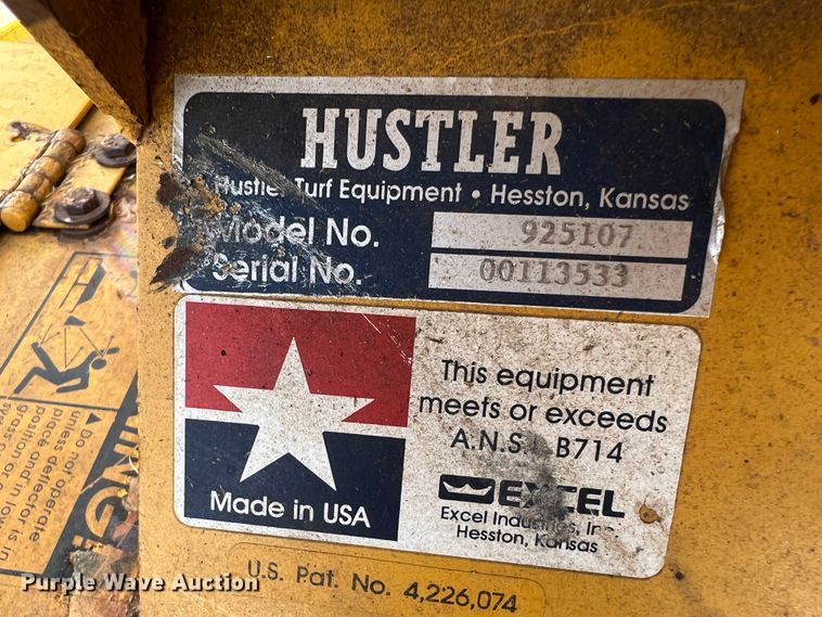 image for item EX9659 Hustler 926089  ZTR lawn mower