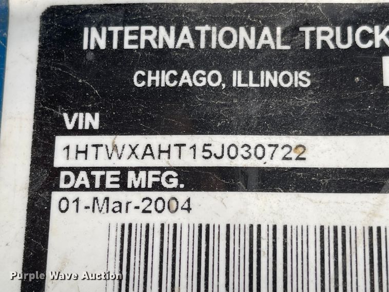 image for item FV9453 2005 International 7600  dump truck