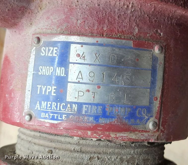 image for item GL9030 American Fire Pump Co. water pump
