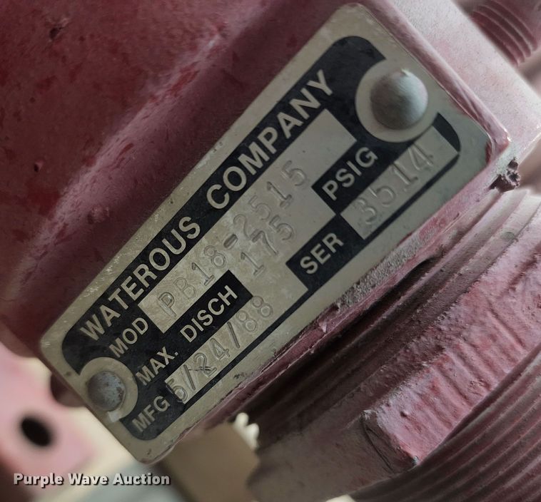 image for item GL9032 Waterous PB18-2515 water pump