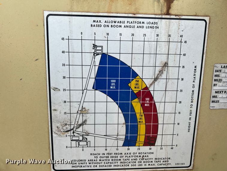 image for item IG9304 1997 JLG 40H  boom lift