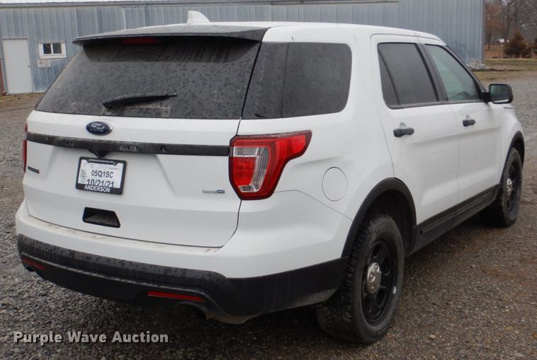 image for item JJ9210 2017 Ford Explorer Police Interceptor  SUV