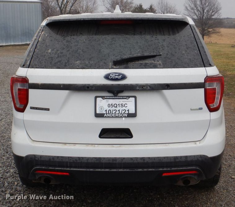 image for item JJ9210 2017 Ford Explorer Police Interceptor  SUV