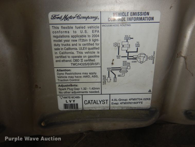 image for item JJ9212 2004 Ford Explorer  SUV