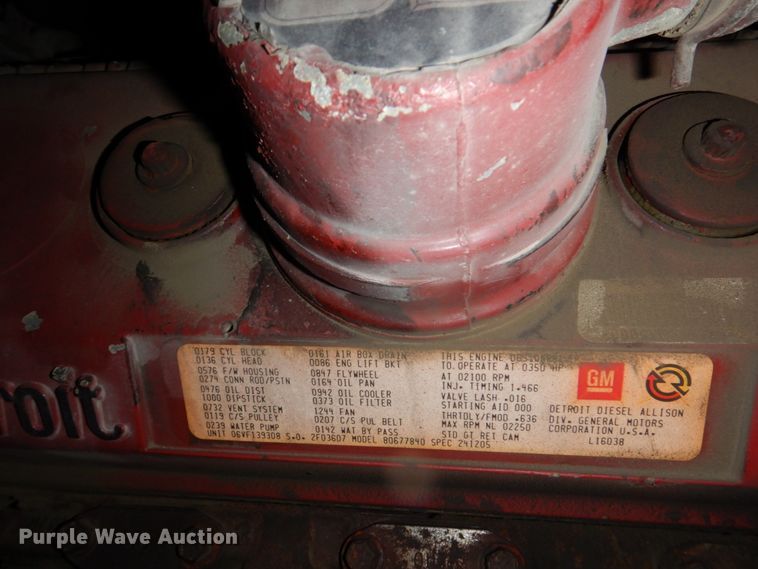 image for item JJ9214 1986 Hale  pumper fire truck