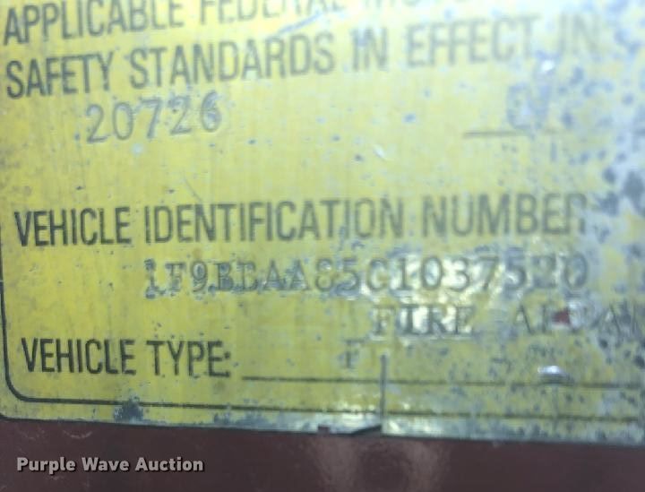 image for item JJ9214 1986 Hale  pumper fire truck