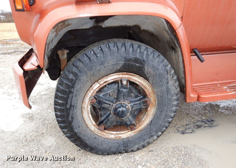 image for item JJ9215 1979 Chevrolet C70  flatbed truck with water tank