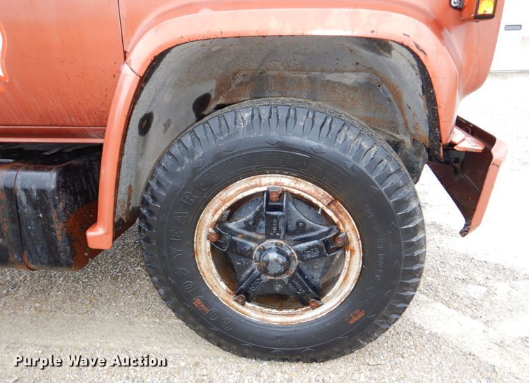 image for item JJ9215 1979 Chevrolet C70  flatbed truck with water tank