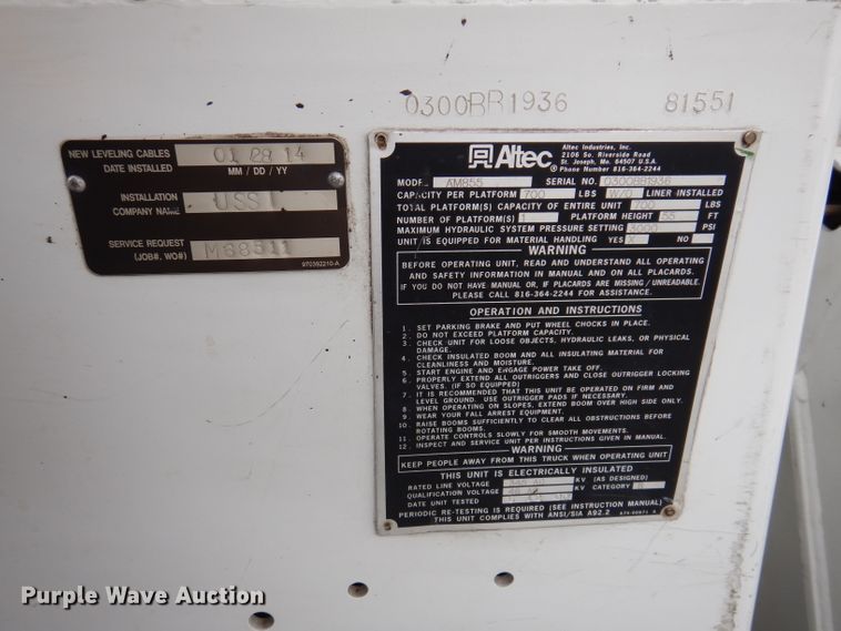 image for item JK9489 2001 Freightliner FL70  bucket truck