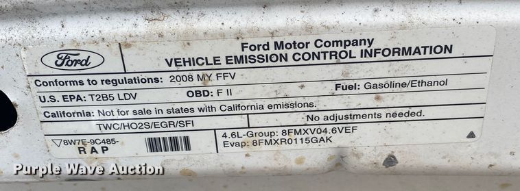 image for item JL9075 2008 Ford Crown Victoria Police Interceptor