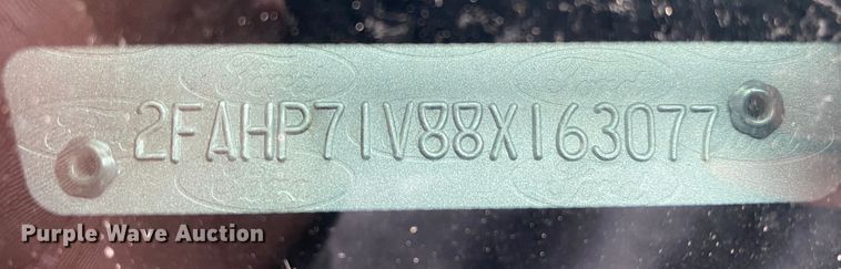 image for item JL9075 2008 Ford Crown Victoria Police Interceptor