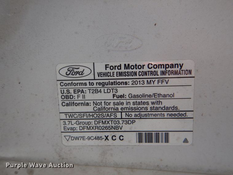 image for item JL9096 2013 Ford F150  pickup truck