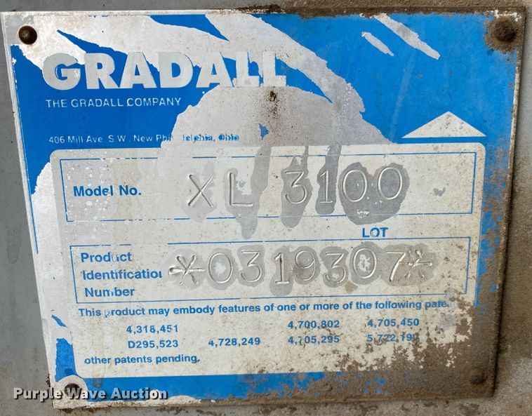 image for item JL9099 2003 Gradall XL3100  wheeled excavator