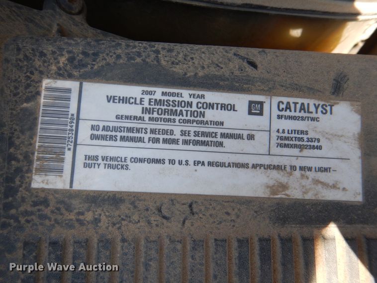 image for item JL9103 2007 Chevrolet Silverado  pickup truck