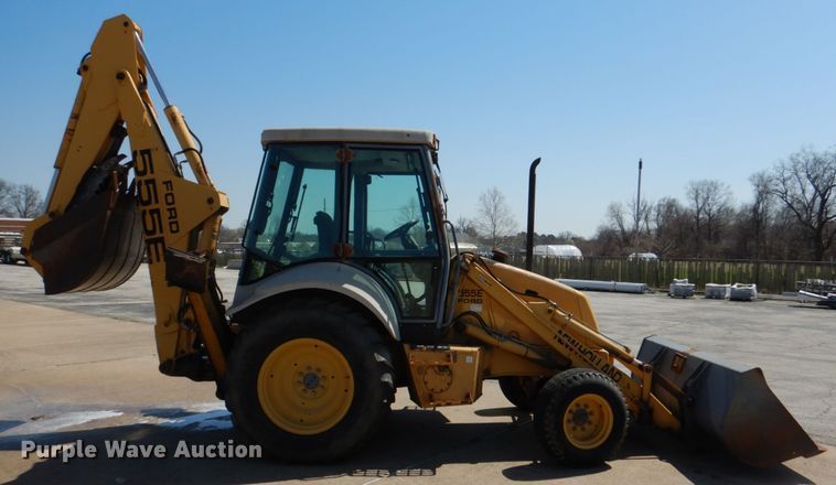 image for item JL9108 1997 New Holland 555E  backhoe