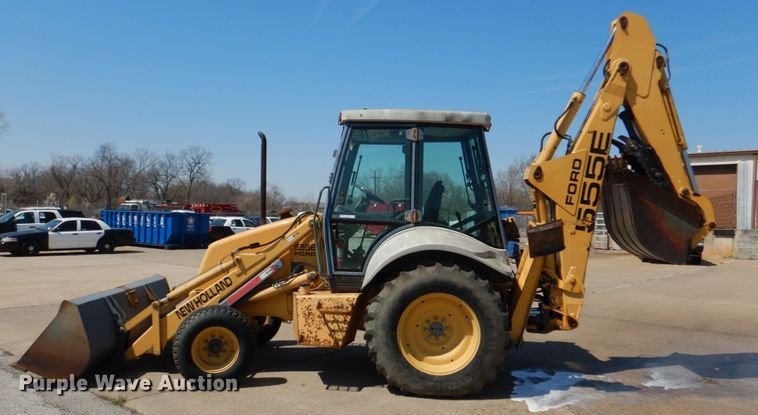 image for item JL9108 1997 New Holland 555E  backhoe