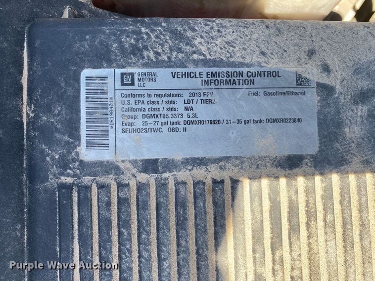 image for item JL9117 2013 Chevrolet Tahoe Police  SUV