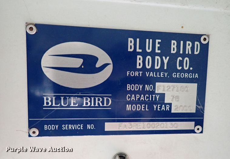 image for item JO9628 2000 Blue Bird All American  school bus