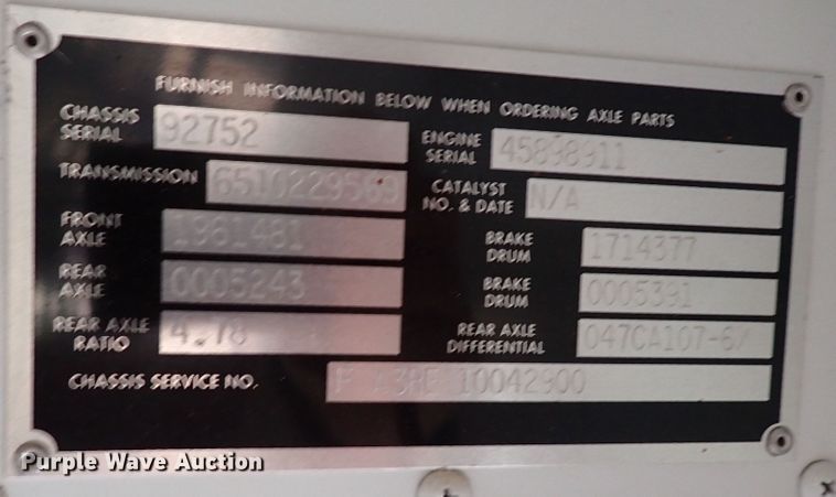 image for item JO9629 2000 Blue Bird All American  school bus