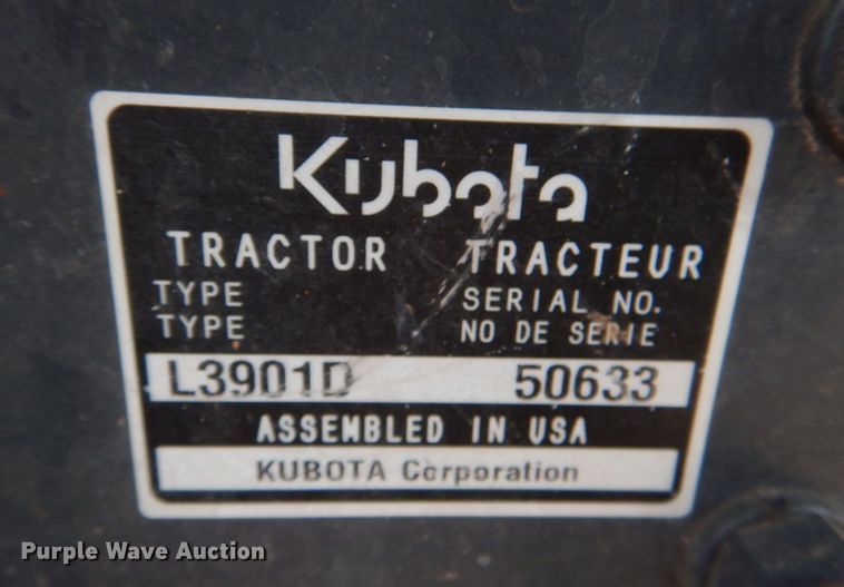 image for item JS9584 2014 Kubota L3901  MFWD tractor