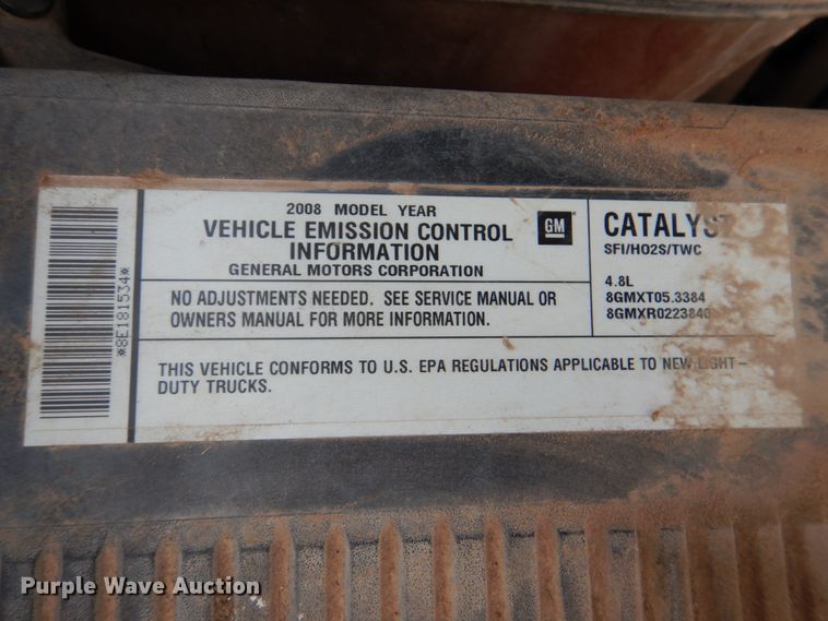 image for item JS9585 2008 Chevrolet Silverado 1500  pickup truck