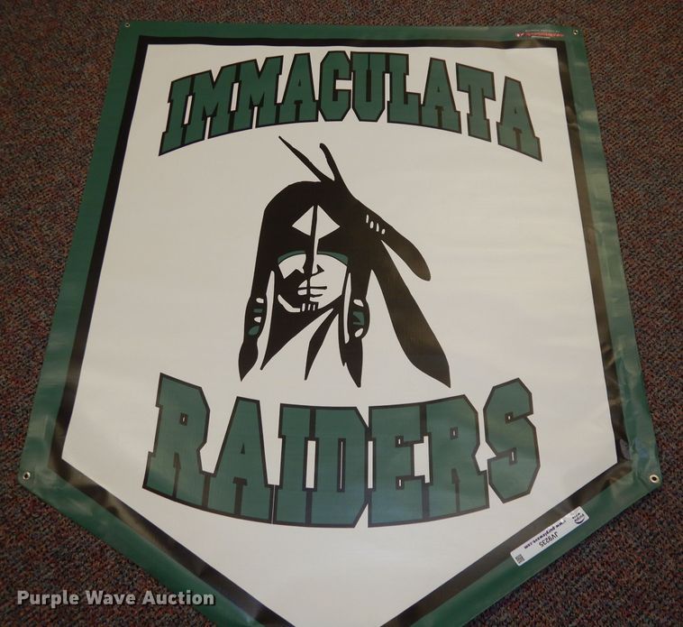 image for item JV9235 Immaculata Raiders vinyl banner