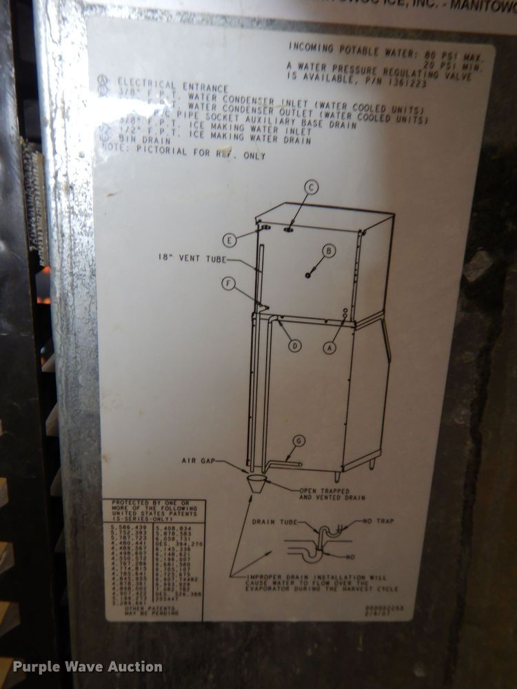 image for item JV9239 2005 Manitowoc SY0455W  ice maker
