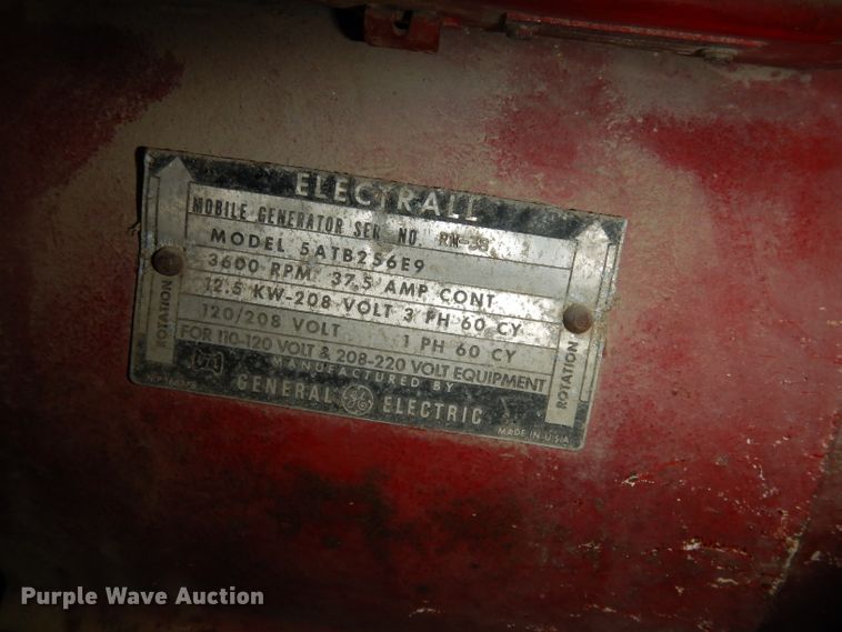 image for item JV9282 GE Electrall 5ATB256E9  generator