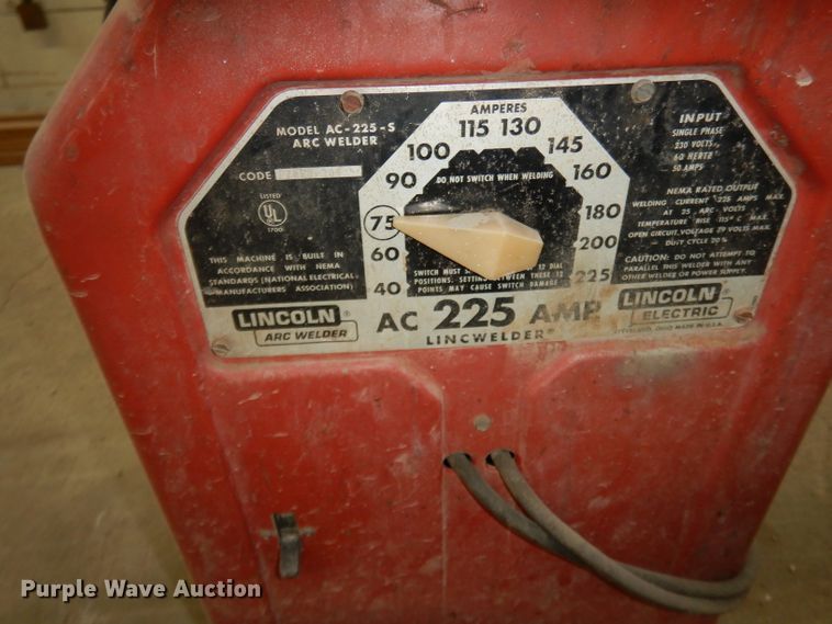 image for item JV9284 Lincoln AC-225-S  welder