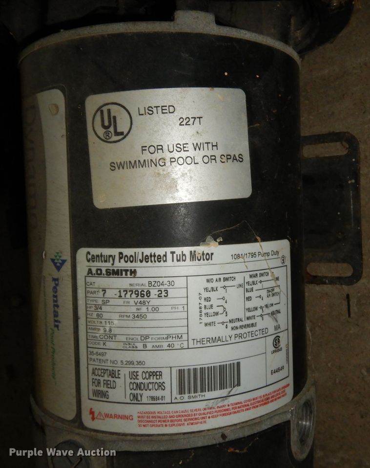 image for item JV9285 (2) pool pumps