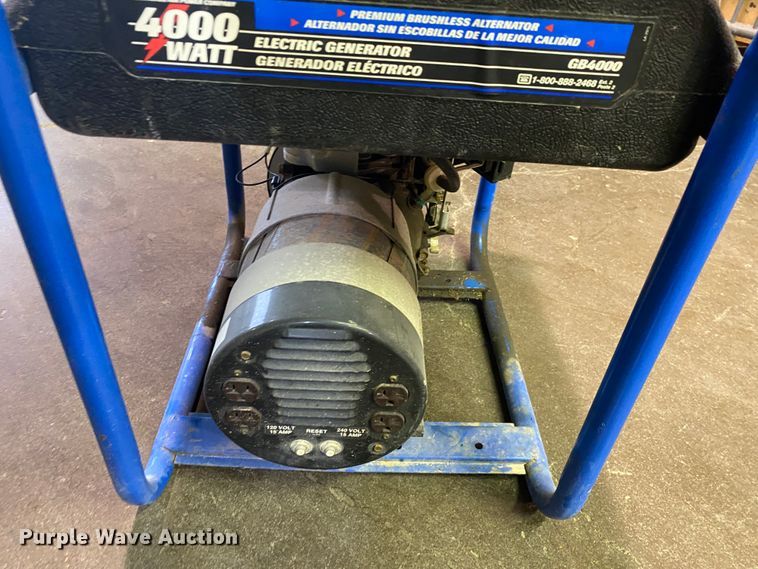 (2) Devilbiss GB4000 generators in Tulsa, OK Item KE9505 sold
