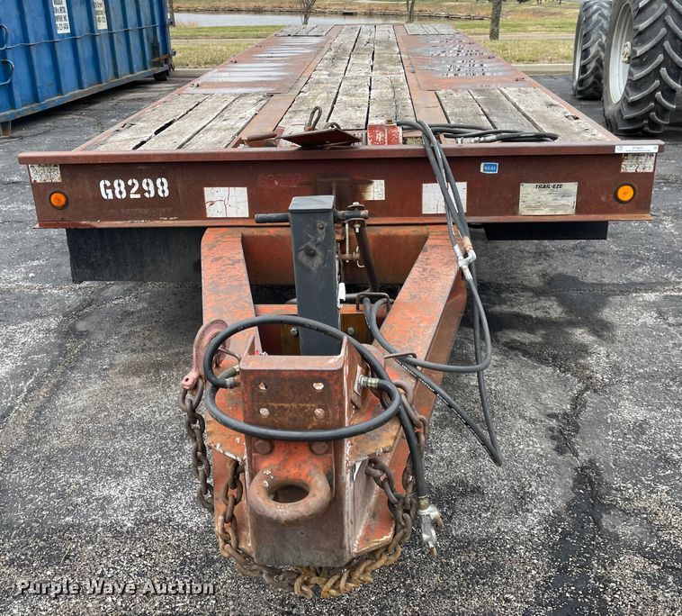 image for item KT9661 1997 Trail-Eze PDLX20TC31  tilt deck equipment trailer