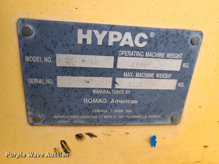 image for item KT9688 Hypac C530AH  pneumatic roller