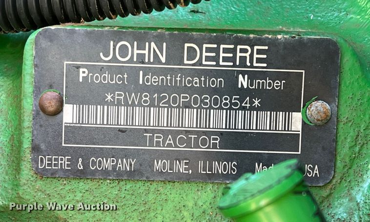 image for item DJ5062 2005 John Deere 8120  MFWD tractor