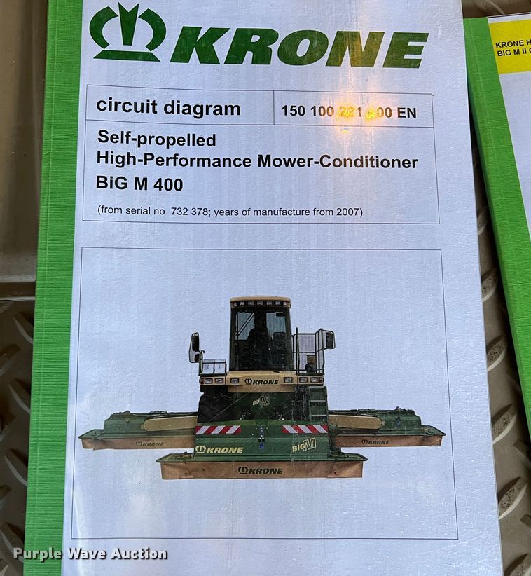 image for item DJ5064 2008 Krone Big M 400  windrower