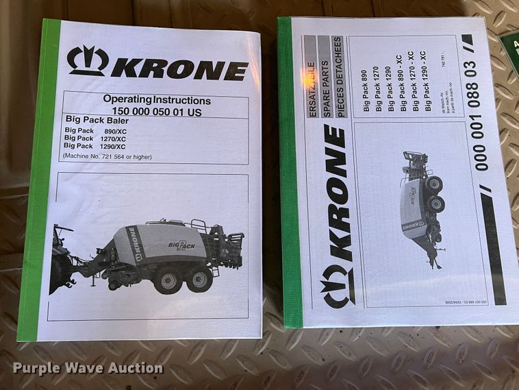 image for item DJ5065 2008 Krone Big Pack 1290  large square baler