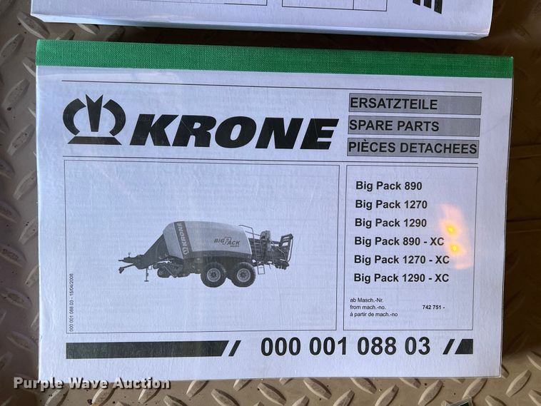 image for item DJ5065 2008 Krone Big Pack 1290  large square baler