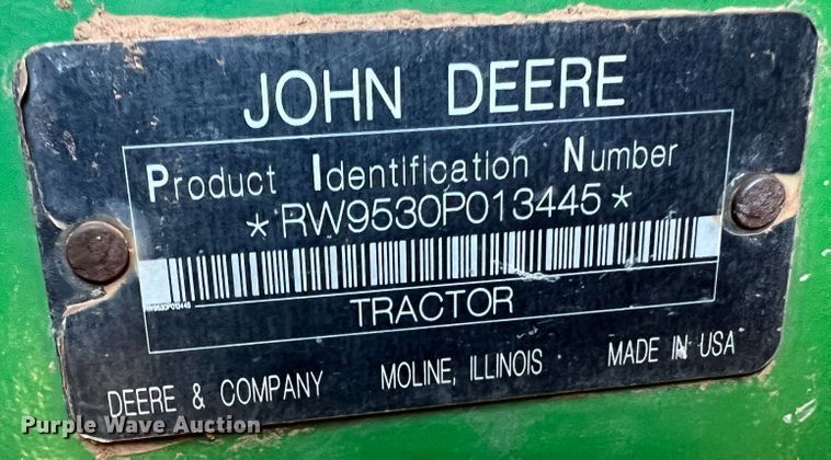 image for item DJ5069 2009 John Deere 9530  4WD tractor