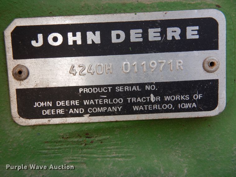 image for item DK0307 1979 John Deere 4240  tractor