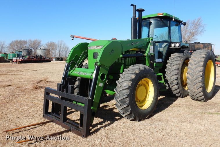 image for item DK4380 1990 John Deere 4955  MFWD tractor