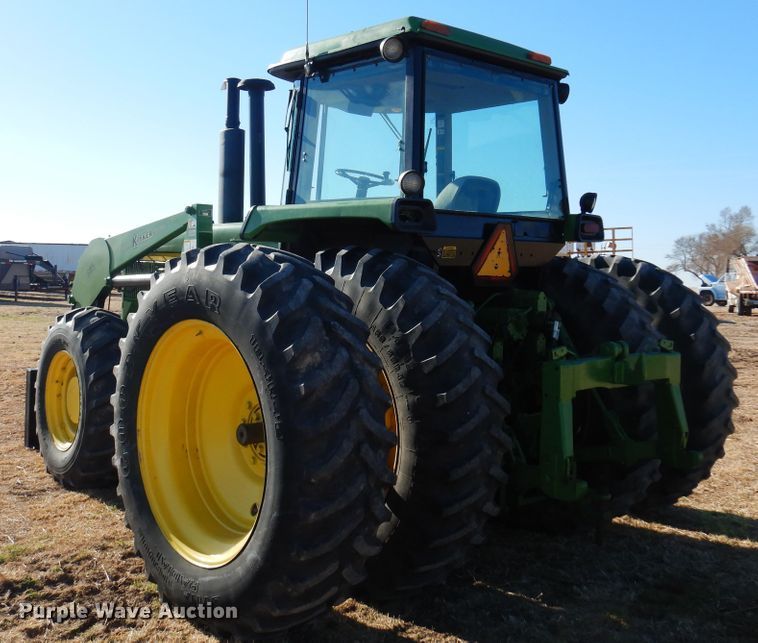 image for item DK4380 1990 John Deere 4955  MFWD tractor