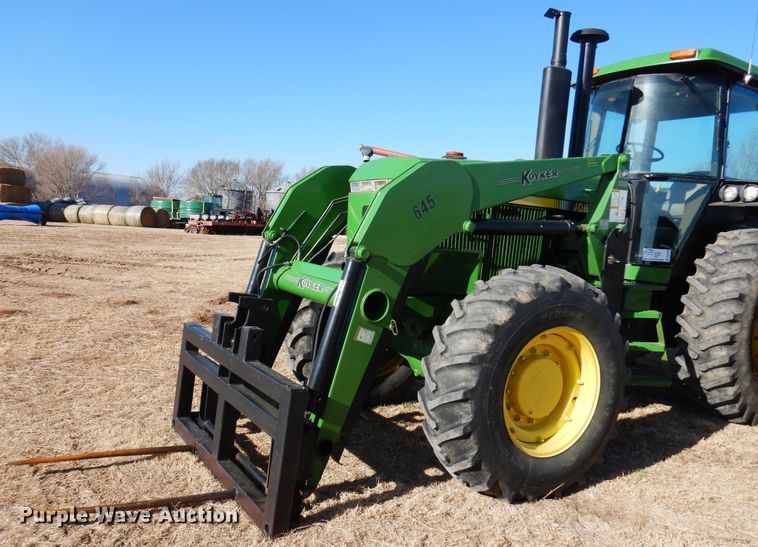 image for item DK4380 1990 John Deere 4955  MFWD tractor