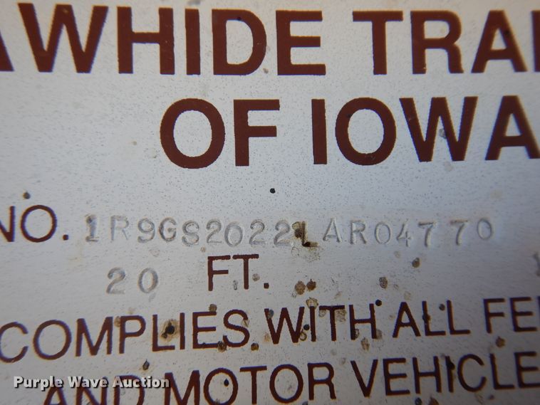 image for item DK4385 Rawhide  livestock trailer