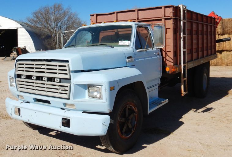 image for item DK4388 1990 Ford F600  grain truck