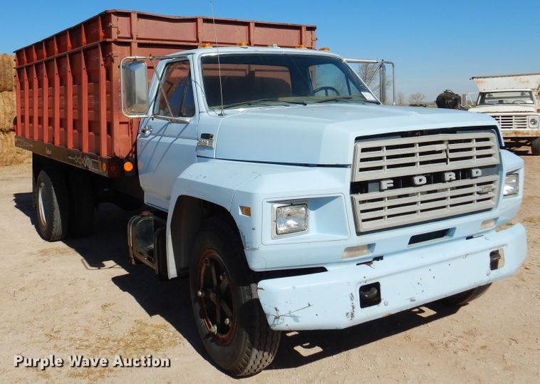 image for item DK4388 1990 Ford F600  grain truck