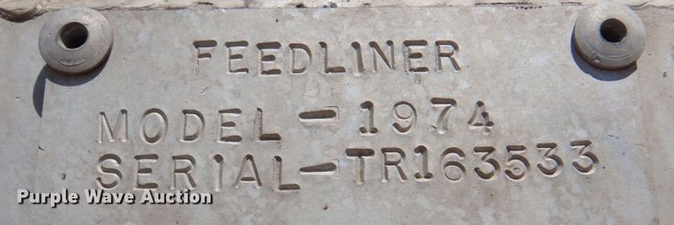 image for item DK8253 1974 Feedliner  feed delivery trailer